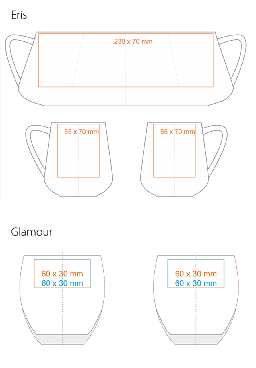 Zones d'impression standard