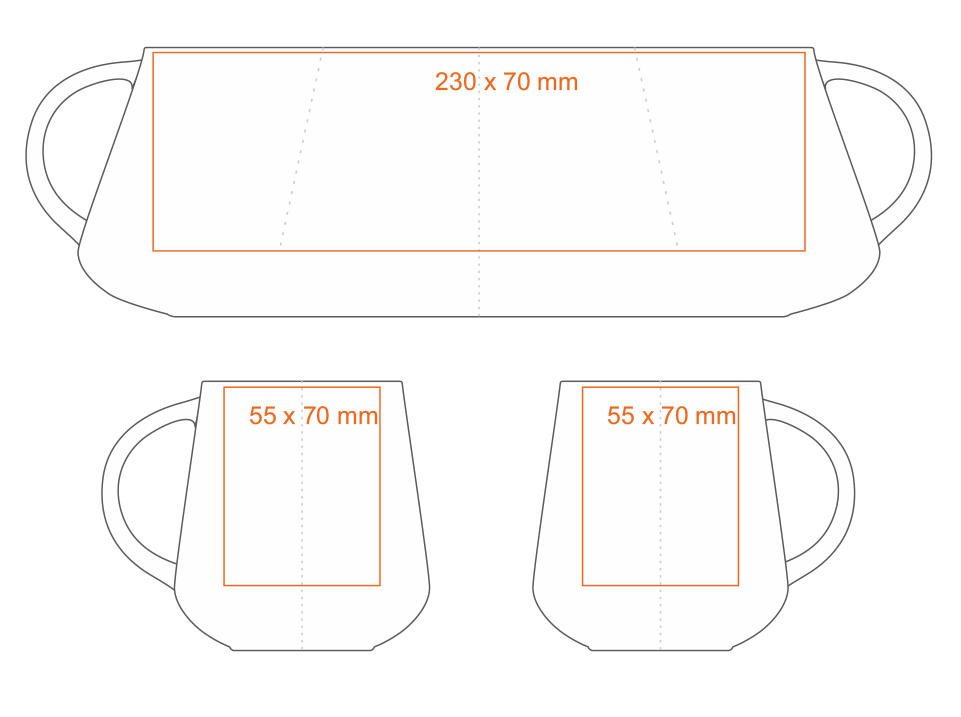 Zones d'impression standard